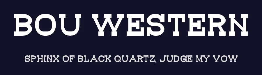 Bou Western by Bou Fonts — Decorative Font — thumbnail 2