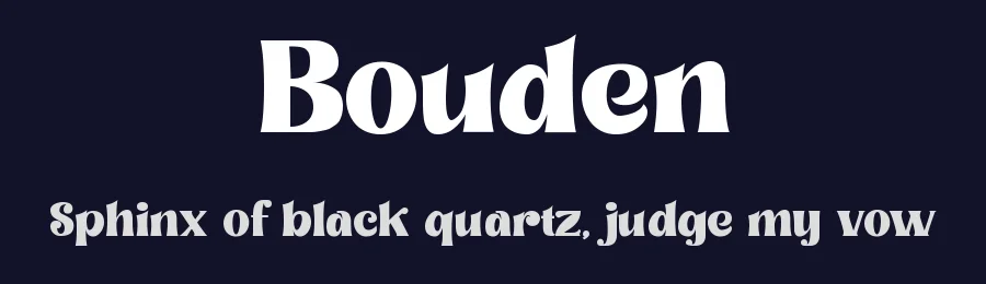 Bouden by Puri Creative — Decorative Font — thumbnail 2