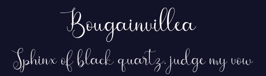 Bougainvillea by Fanastudio — Script Handwritten Font — thumbnail 2