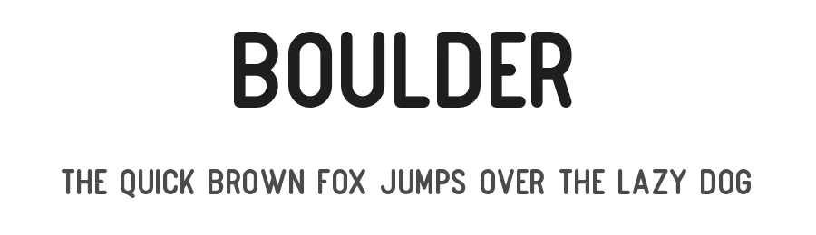 Boulder by Angin Studio β Sans Serif Font