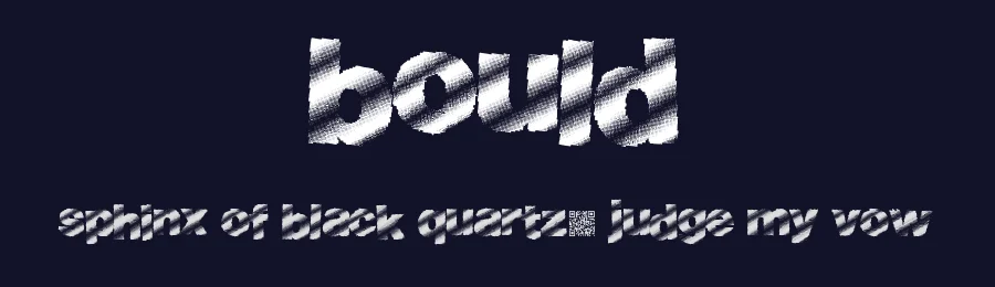 Bould by Xerographer Fonts — Decorative Font — thumbnail 2