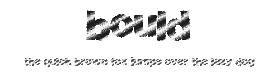 Bould by Xerographer Fonts — Decorative Font