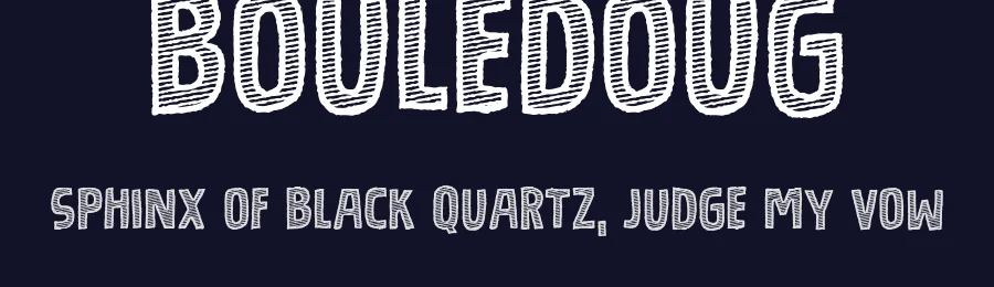 Bouledoug by Pizzadude — Decorative Font — thumbnail 2