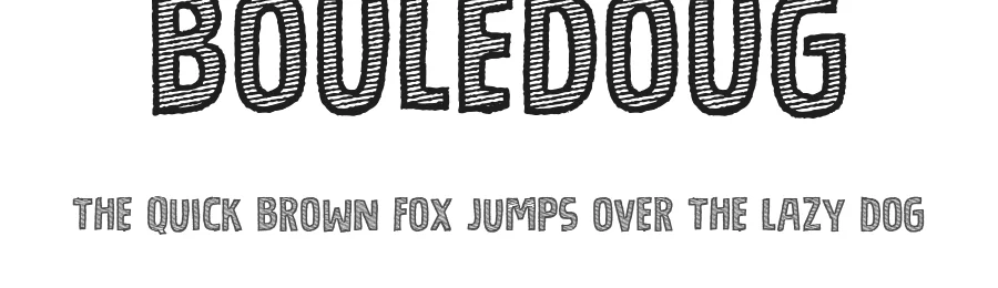 Bouledoug by Pizzadude β Decorative Font