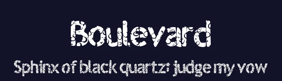 Boulevard by Xerographer Fonts — Decorative Font — thumbnail 2