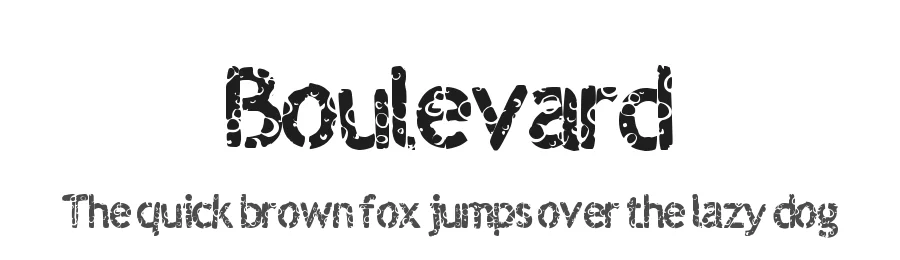Boulevard by Xerographer Fonts — Decorative Font