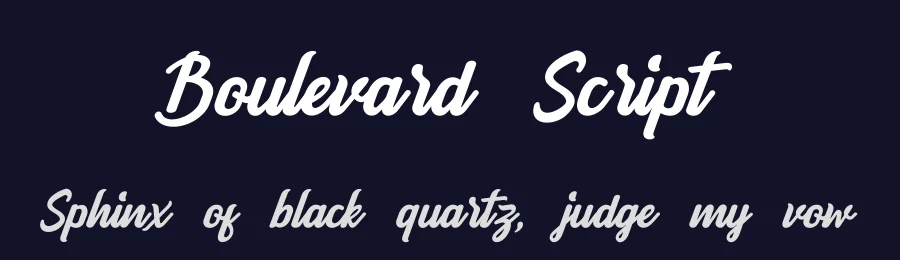 Boulevard Script by Sholeha Anata — Script Handwritten Font — thumbnail 2