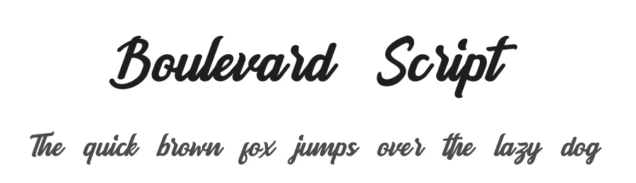Boulevard Script