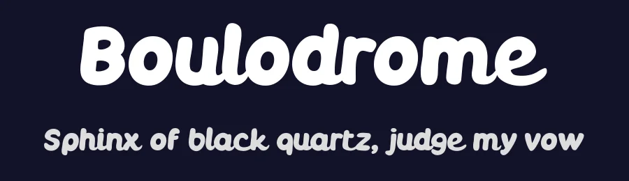 Boulodrome by HENRIavecunK Type Co — Decorative Font — thumbnail 2