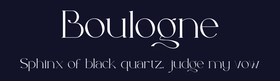 Boulogne by liart type — Decorative Font — thumbnail 2