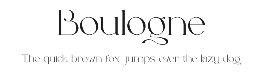Boulogne by liart type — Decorative Font