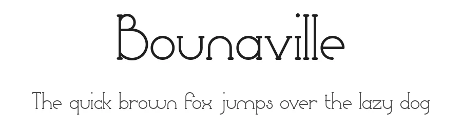 Bounaville by greataris — Decorative Font