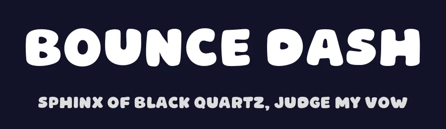 Bounce Dash by Origin Type — Decorative Font — thumbnail 2