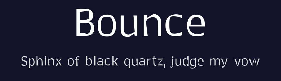 Bounce by Ryan Maelhorn — Decorative Font — thumbnail 2