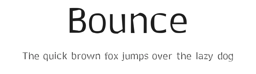 Bounce by Ryan Maelhorn — Decorative Font