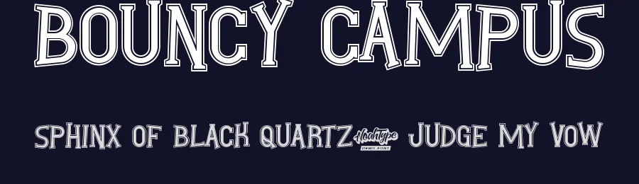 Bouncy Campus by Noah Type — Decorative Font — thumbnail 2