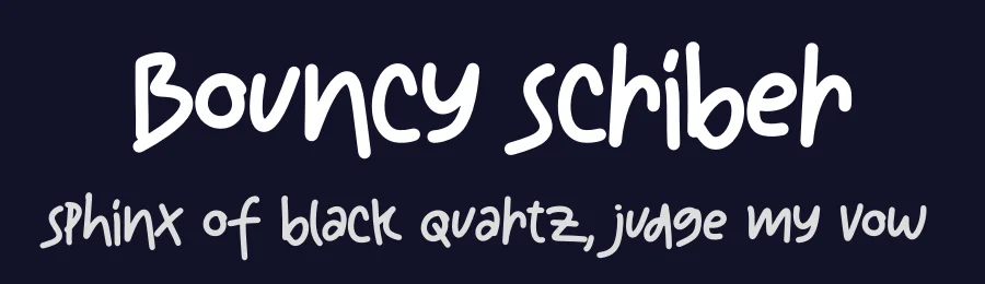 Bouncy Scriber by Ronny Studio — Script Handwritten Font — thumbnail 2