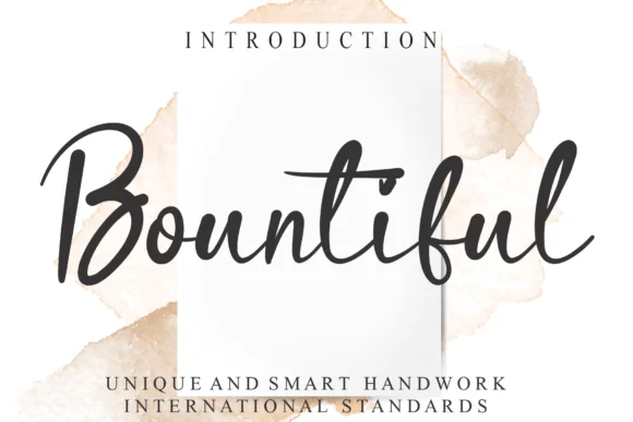 Bountiful Font by Roronoa zoro.S.P.D by Roronoa zoro.S.P.D — Script Handwritten Font