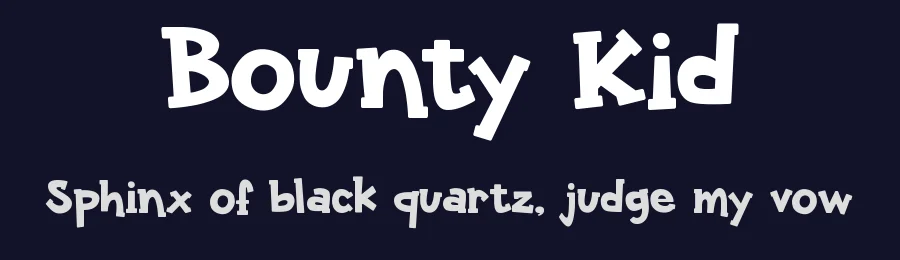 Bounty Kid by Tokopress — Decorative Font — thumbnail 2