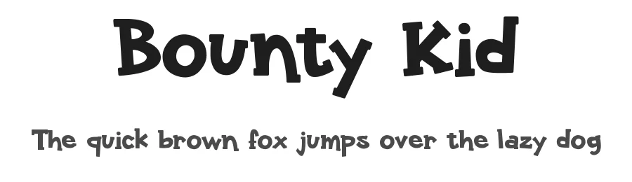 Bounty Kid by Tokopress — Decorative Font
