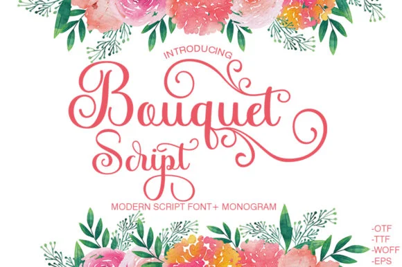 Bouquet Font by typehill by typehill — Script Handwritten Font