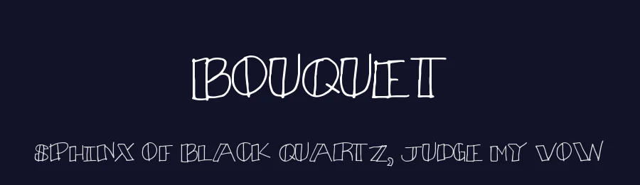 Bouquet by Xerographer Fonts — Decorative Font — thumbnail 2