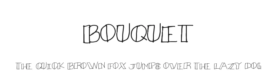 Bouquet by Xerographer Fonts — Decorative Font