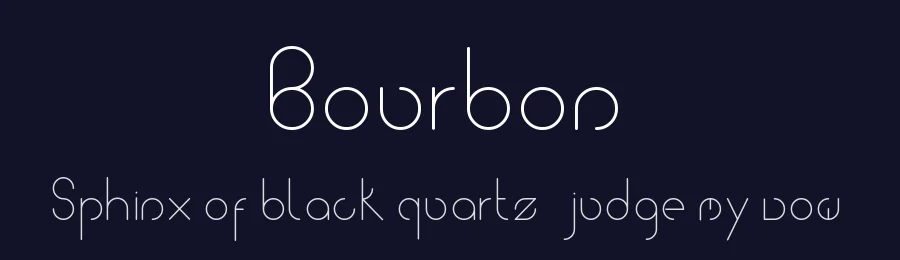 Bourbon by William  Bayley — Sans Serif Font — thumbnail 2