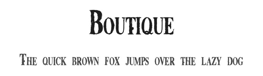 Boutique by Bonez Designz — Decorative Font