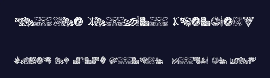Bouton Nouveau Ornaments by Gary David Bouton — Dingbats Font — thumbnail 2