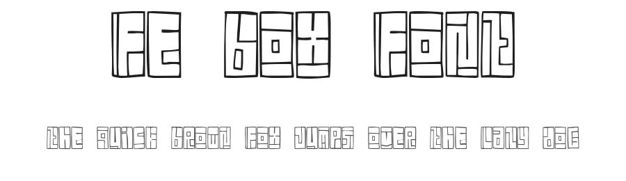 FE Box Font