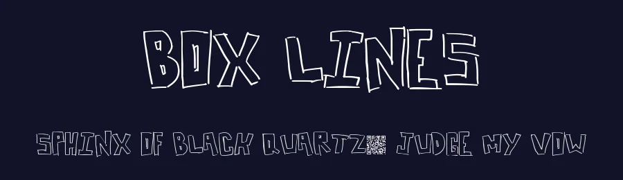 Box Lines by Xerographer Fonts — Decorative Font — thumbnail 2