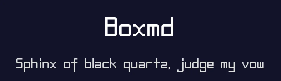Boxmd by wraith wolf — Display Font — thumbnail 2