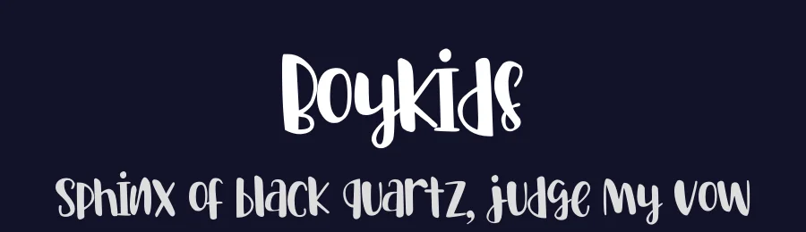 Boykids by Letterena Studios — Decorative Font — thumbnail 2