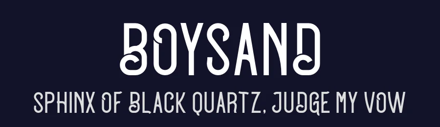 Boysand by Linecreative — Decorative Font — thumbnail 2