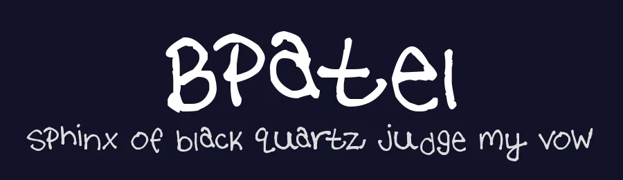 Bpatel by Donna Armstrong — Script Handwritten Font — thumbnail 2