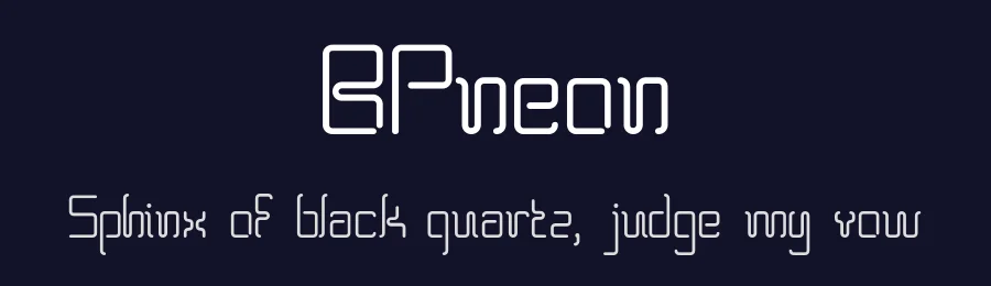 BPneon by George Triantafyllakos — Display Font — thumbnail 2