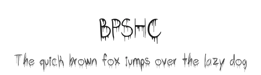 BPSHC by AnyKire — Decorative Font