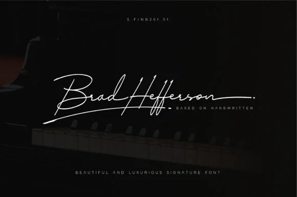 Brad Hefferson Font by NB201 — Script Handwritten Font