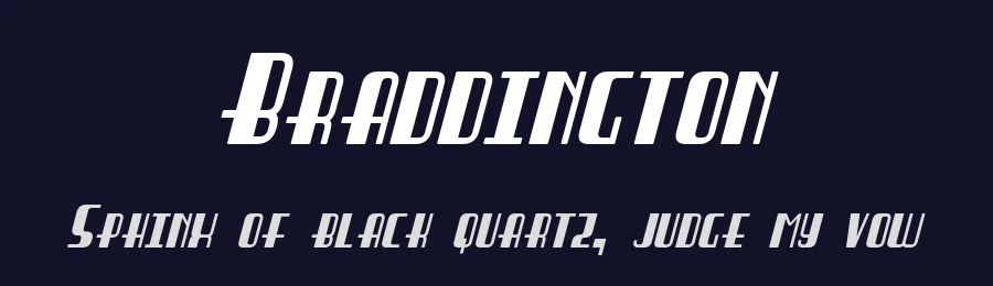 Braddington by Pixel Sagas — Decorative Font — thumbnail 2
