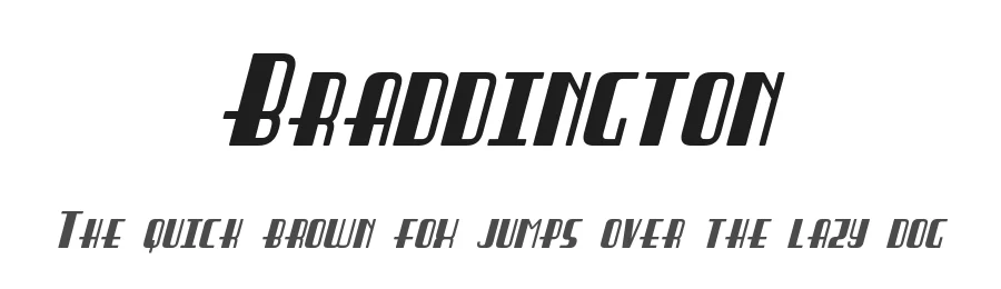 Braddington by Pixel Sagas — Decorative Font