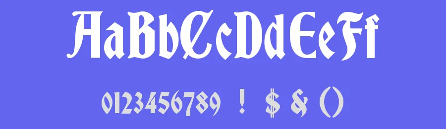 Bradley Gratis by Justin Callaghan — Blackletter Font — thumbnail 3
