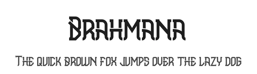 Brahmana by IHD β Blackletter Font