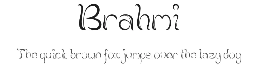 Brahmi by Raymond Gunawan — Decorative Font