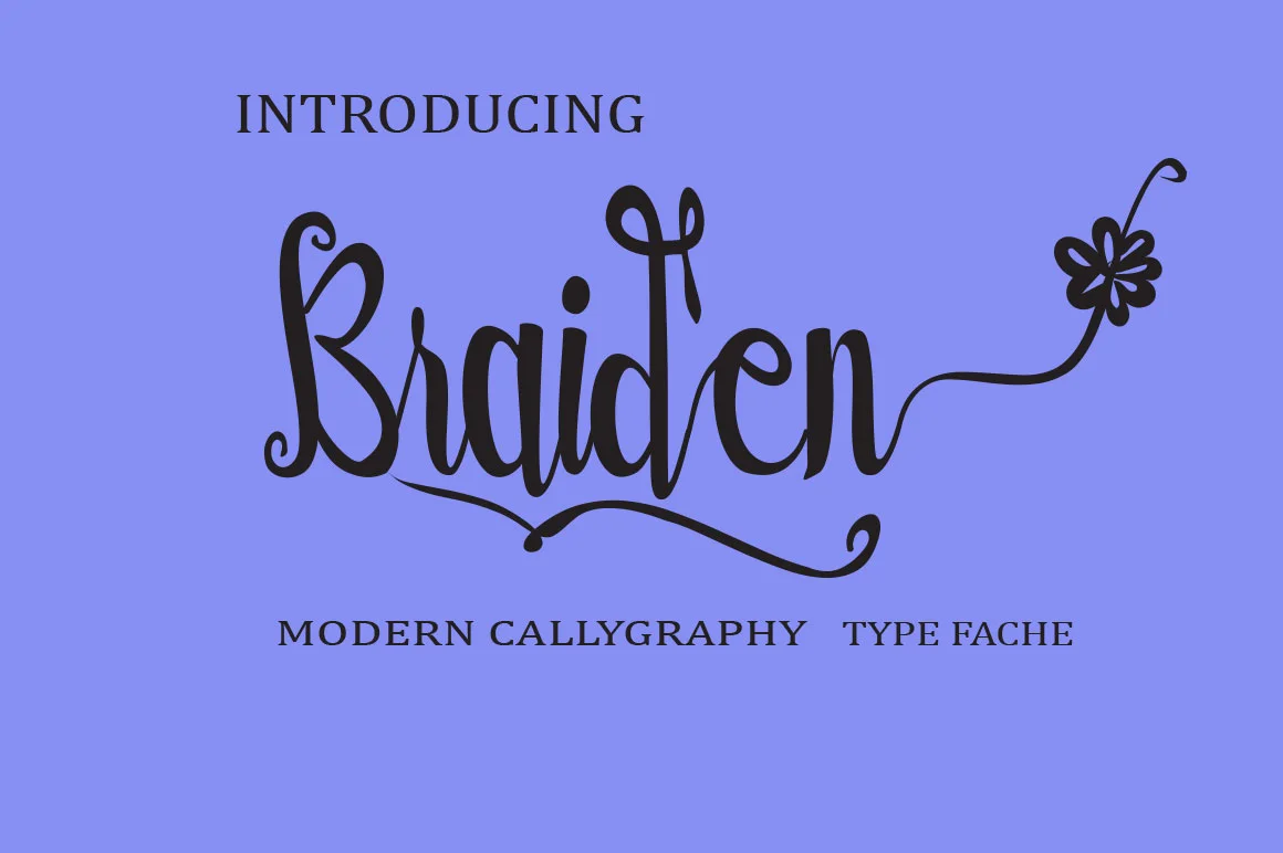 Braiden Font — Script Handwritten Free Download 2026 | FontBoxDL
