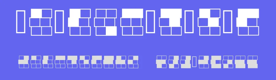 Braille Grid by Shin Vi — Dingbats Font — thumbnail 3
