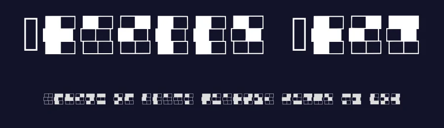 Braille Grid by Shin Vi — Dingbats Font — thumbnail 2