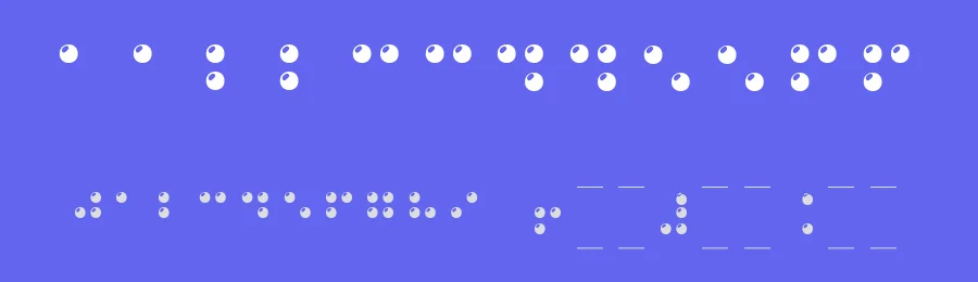 Braille by philing.net — Dingbats Font — thumbnail 3