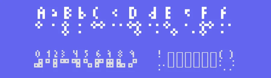 Braille Leter by Pedro Guzmán — Dingbats Font — thumbnail 3