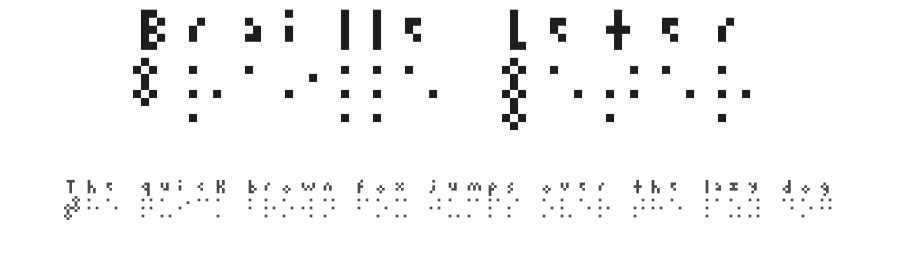 Braille Leter by Pedro Guzmรกn โ Dingbats Font